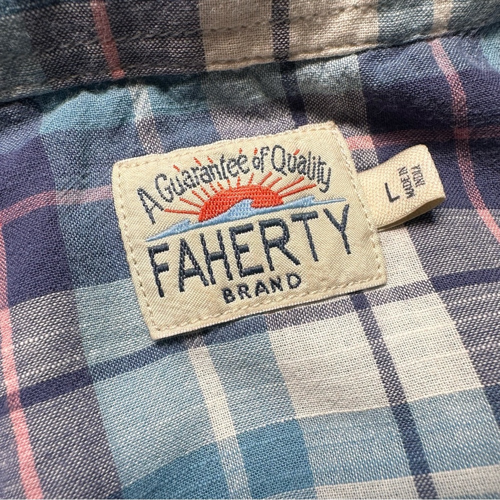 3 Faherty lightweight casual button downs 100% co… - image 8